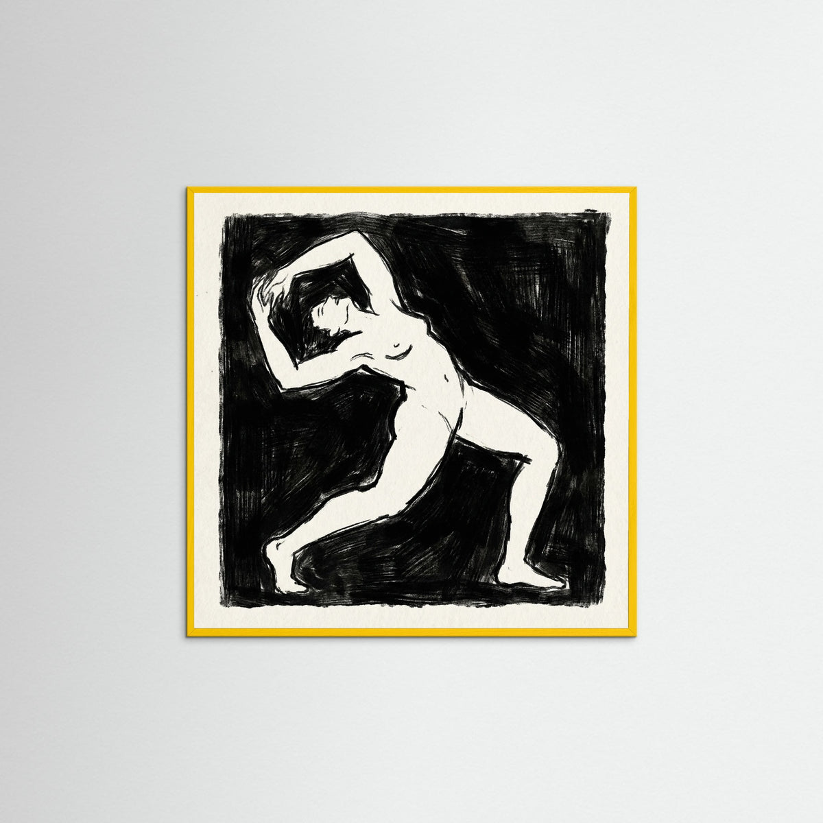 Yellow Wood Square Dark Confrontation