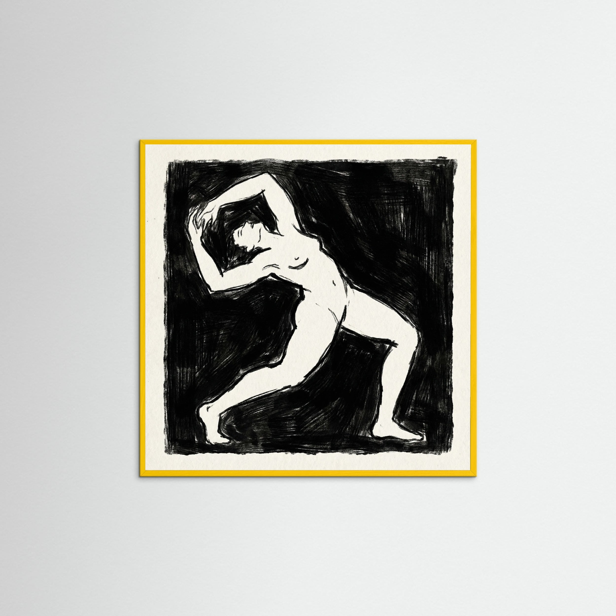 Yellow Wood Square Dark Confrontation