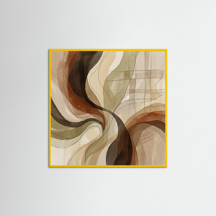 Yellow Wood Square Earthen Flow