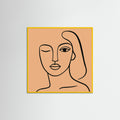Yellow Wood Square Fluid Face