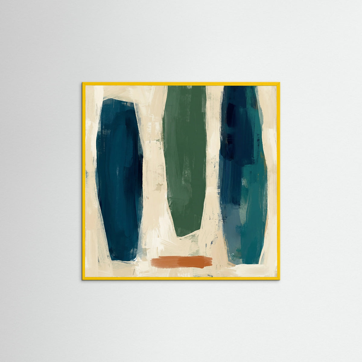 Yellow Wood Square Fluid Forms