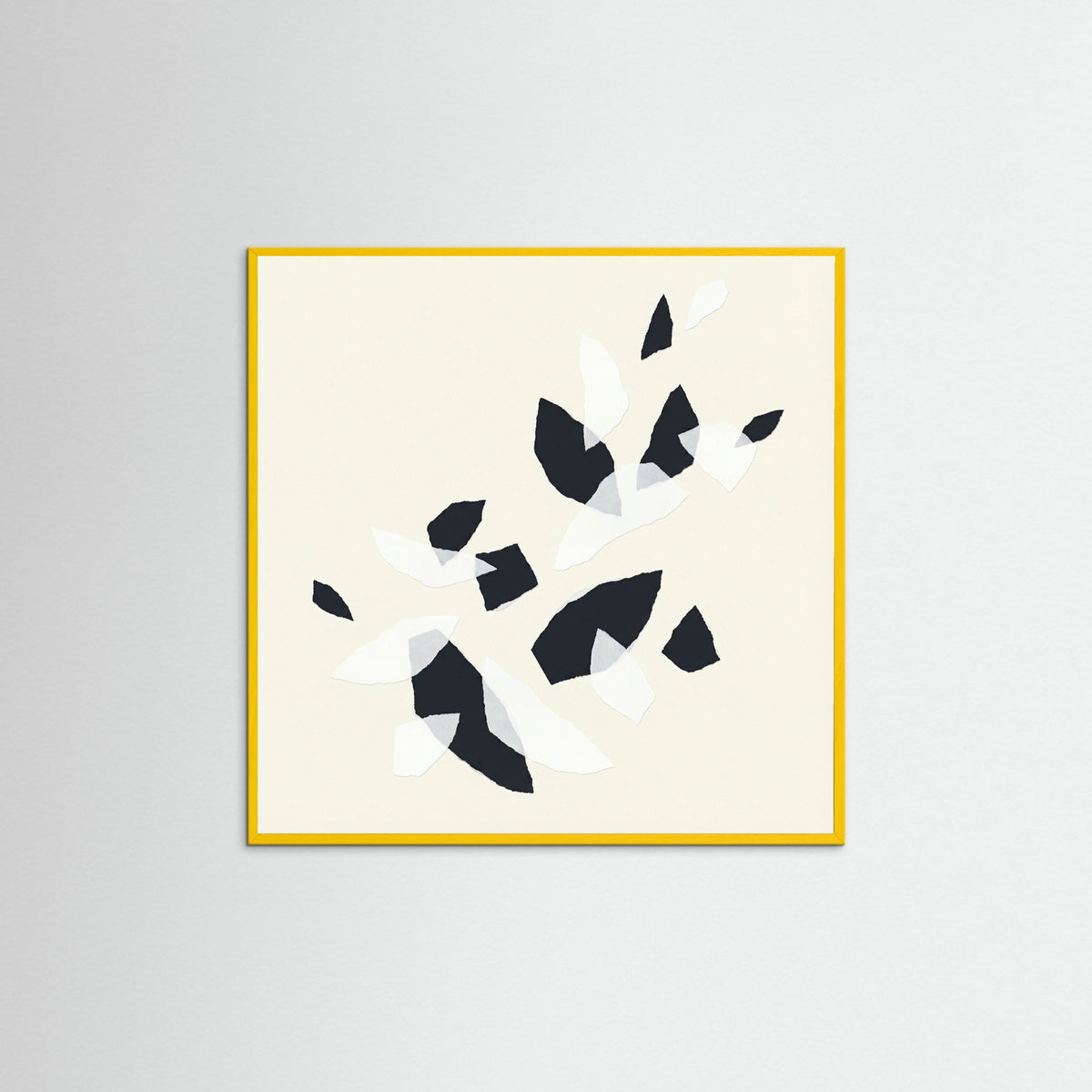 Yellow Wood Square Fragmented Flow