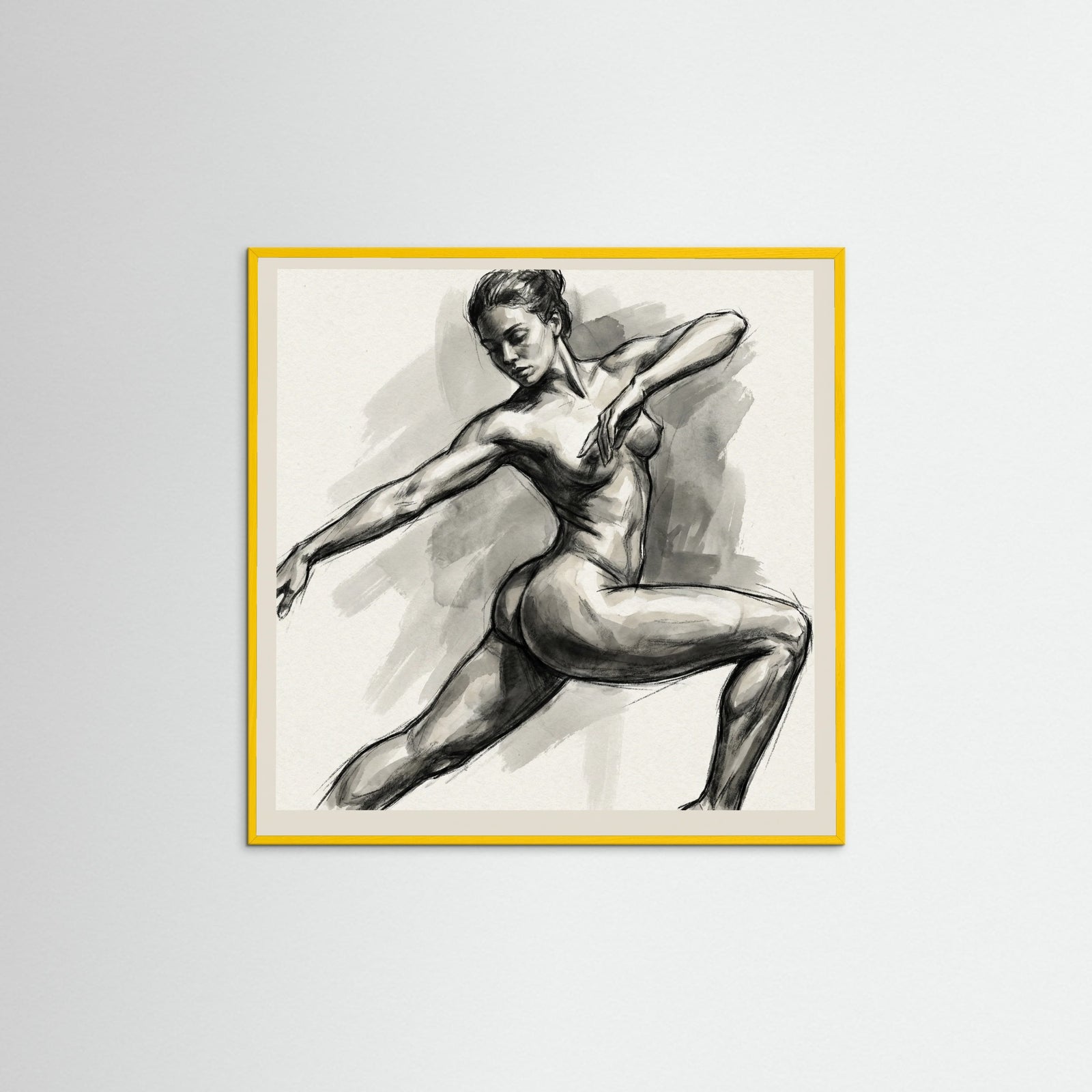 Yellow Wood Square Free Feminine Form