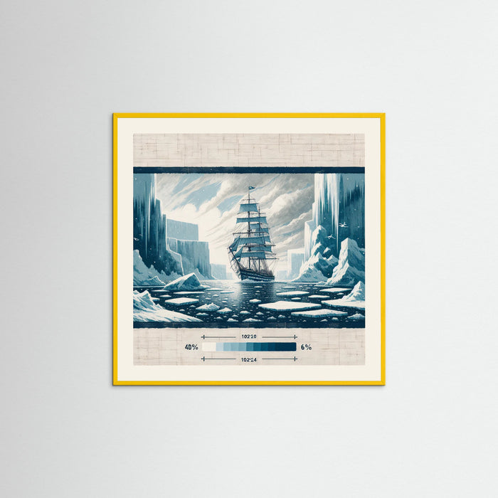 Yellow Wood Square Frosted Voyage