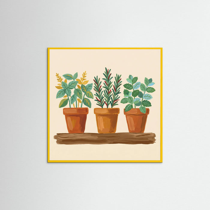 Yellow Wood Square Fruity Arrangement