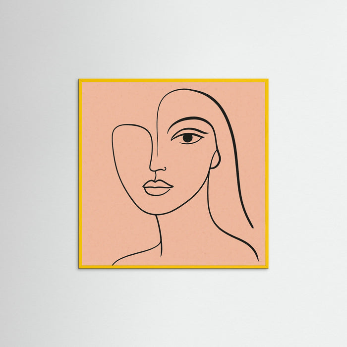 Yellow Wood Square Gentle Curves