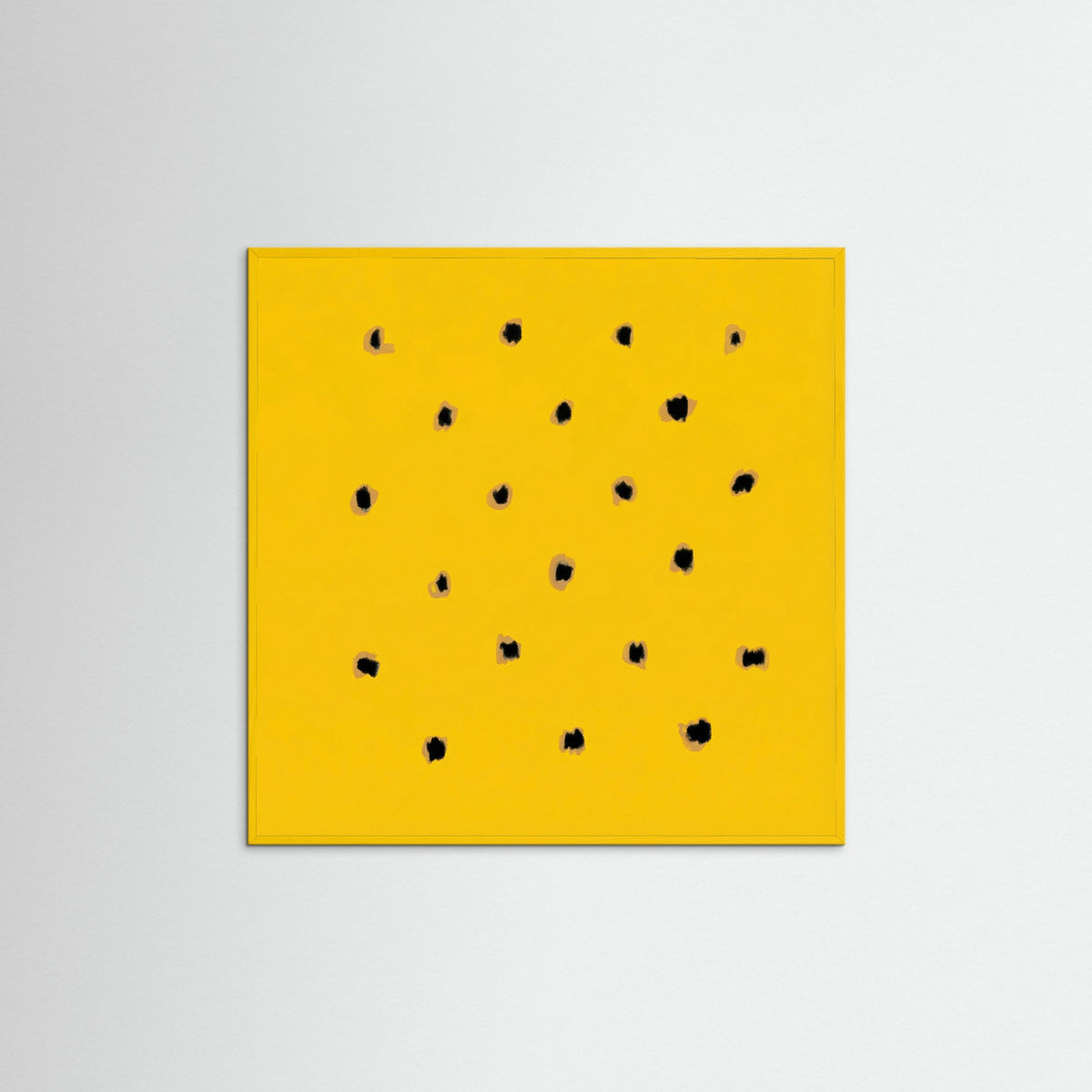 Yellow Wood Square Golden Speckles