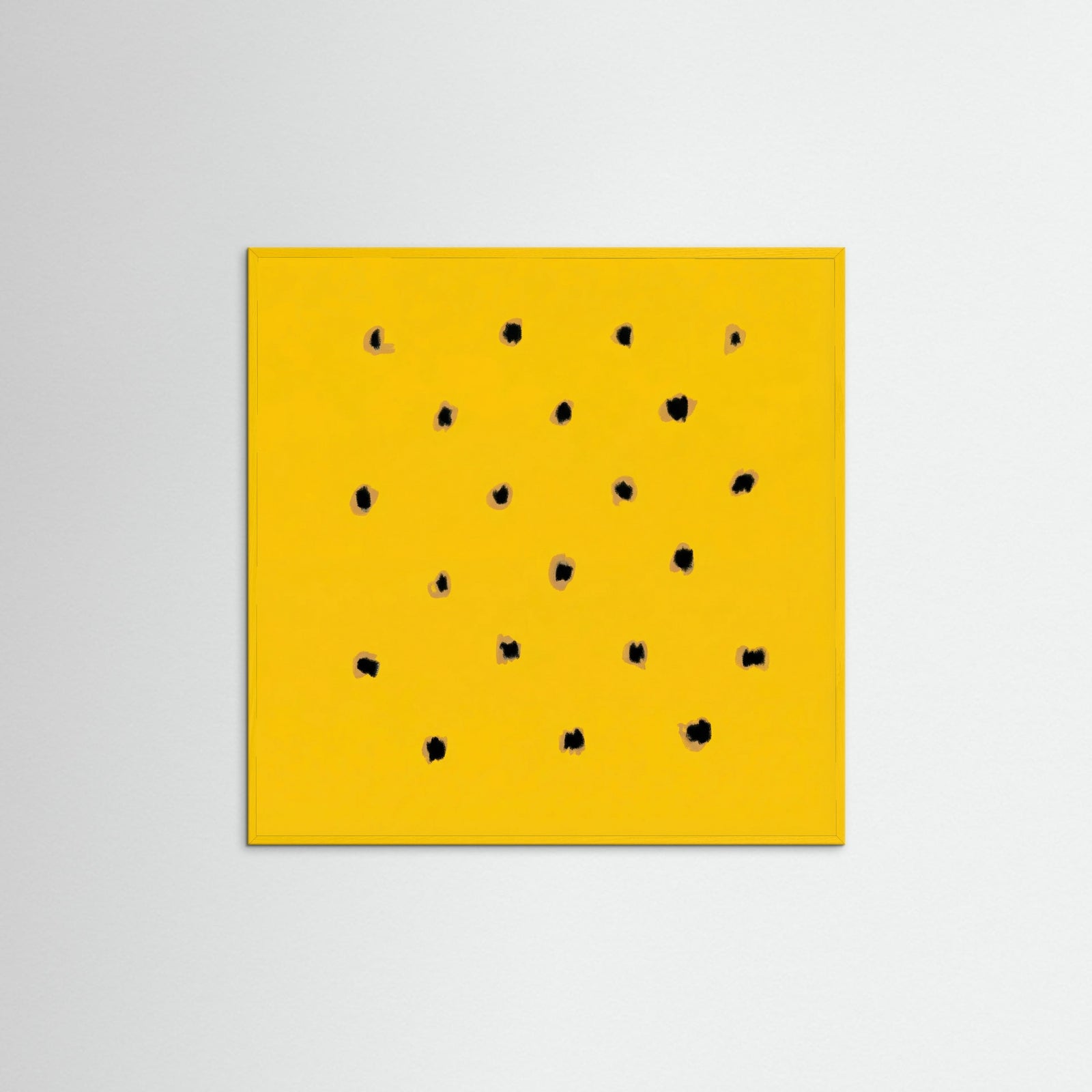 Yellow Wood Square Golden Speckles