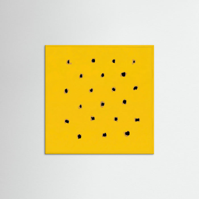 Yellow Wood Square Golden Speckles