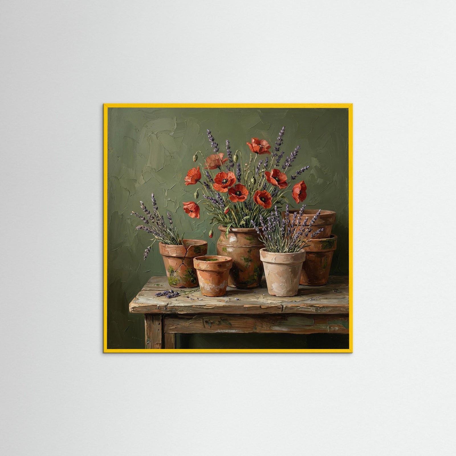 Yellow Wood Square Harvest Maiden