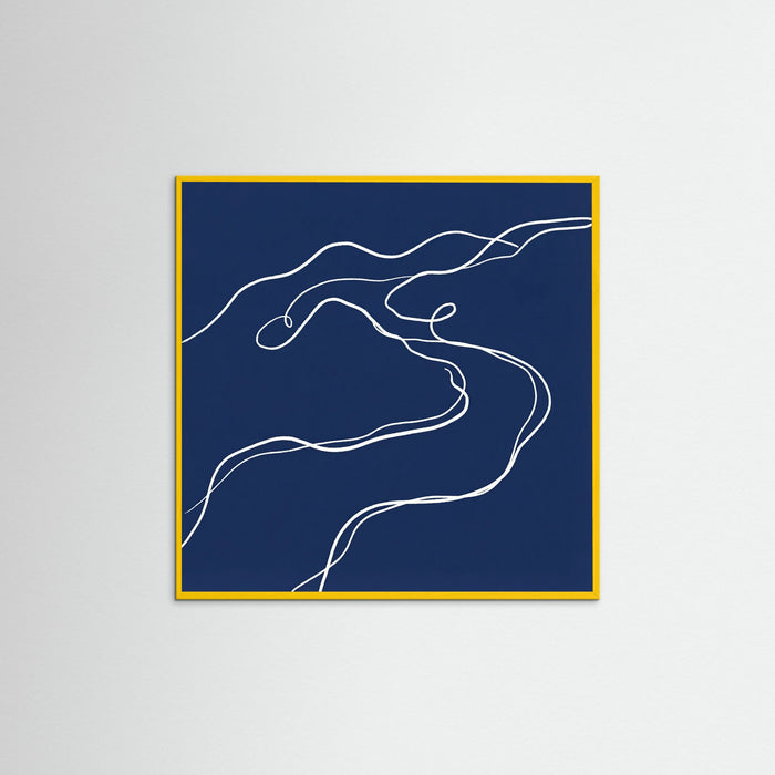 Yellow Wood Square Indigo Form