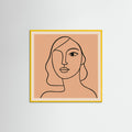 Yellow Wood Square Linear Grace