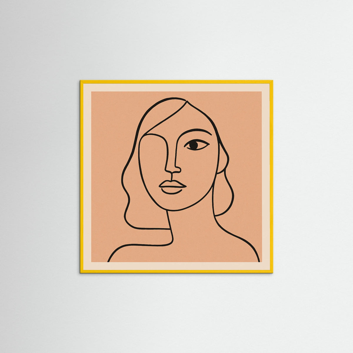 Yellow Wood Square Linear Grace