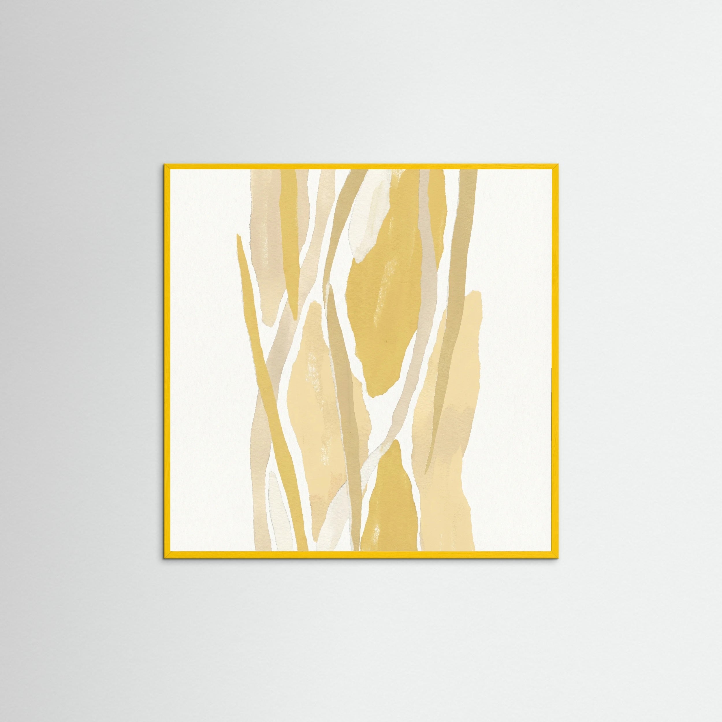 Yellow Wood Square Mellow Overlap