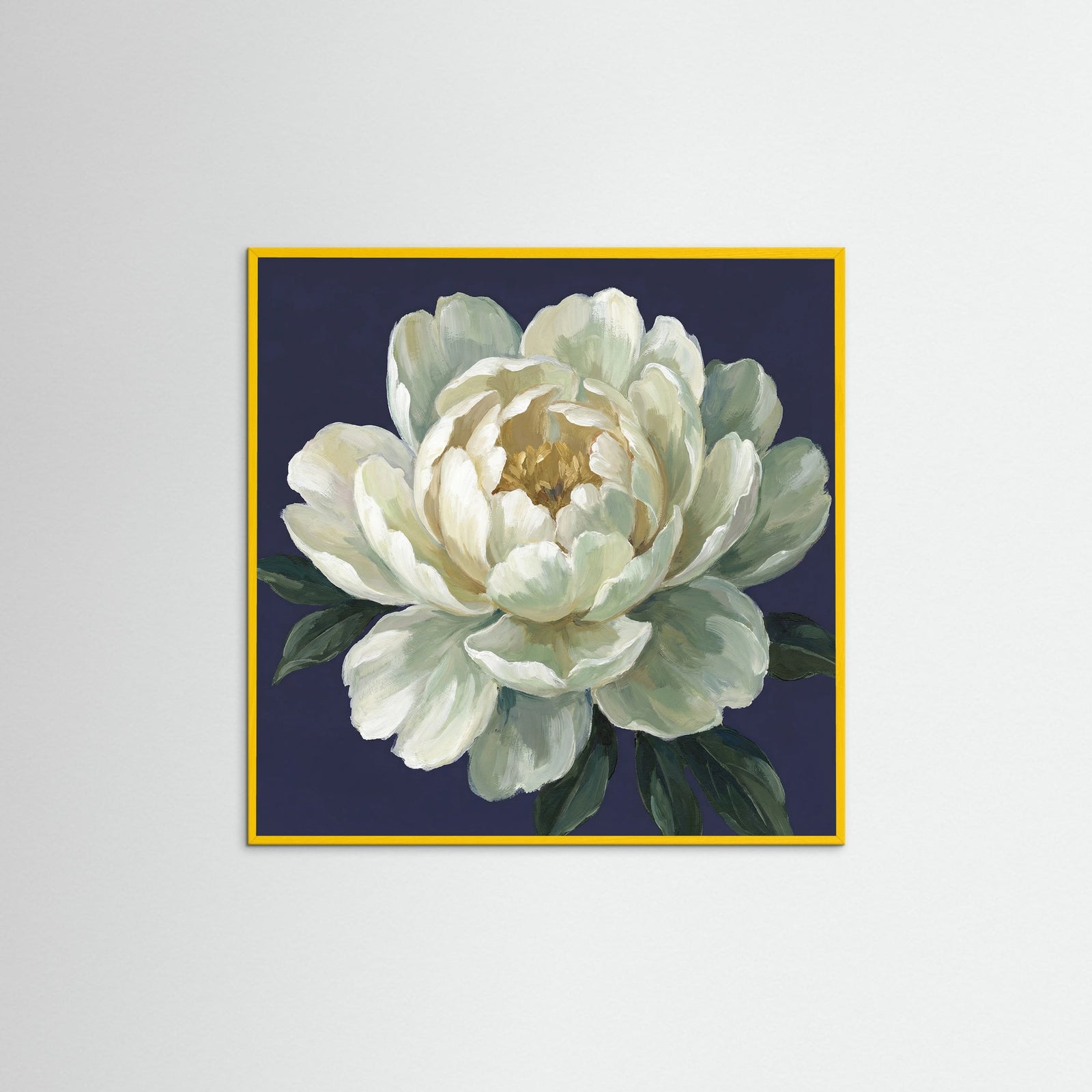 Yellow Wood Square Midnight Bloom