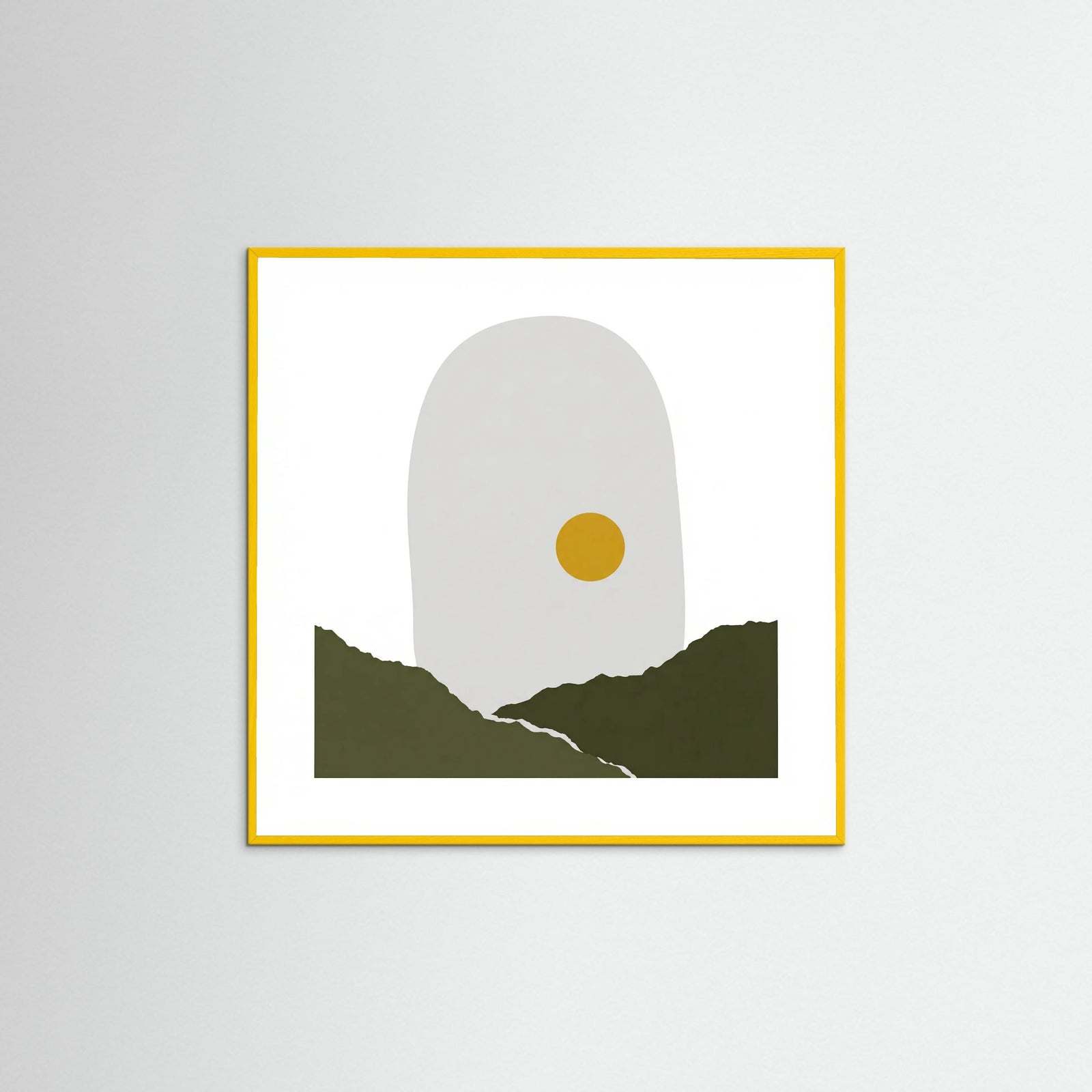 Yellow Wood Square Minimal Forms