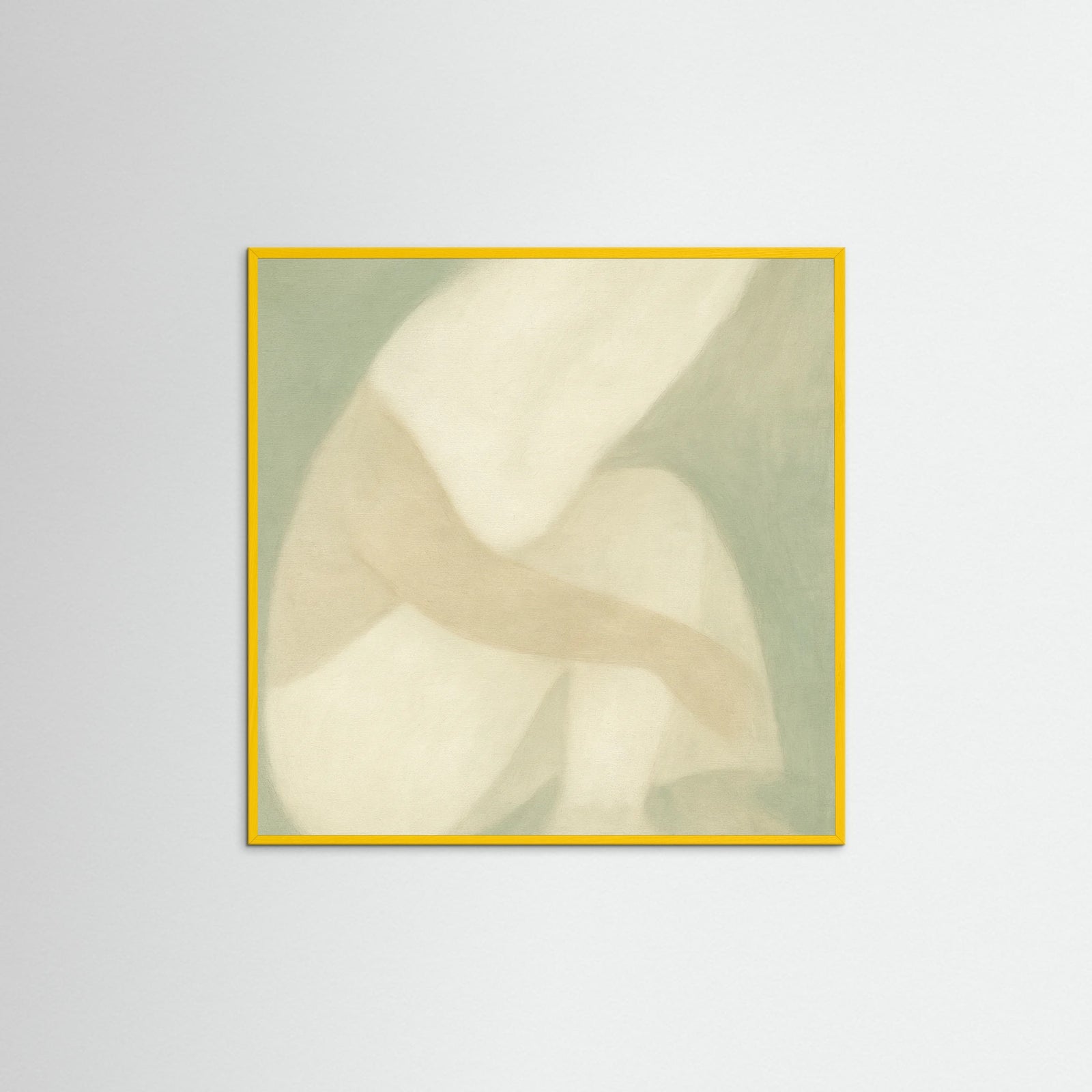 Yellow Wood Square Muted Flow
