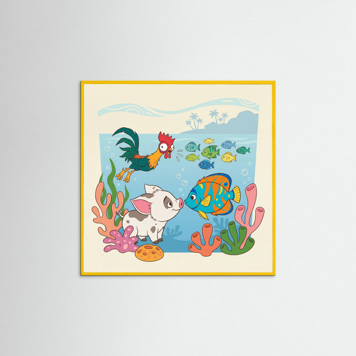 Yellow Wood Square Oceanic Hero Ensemble