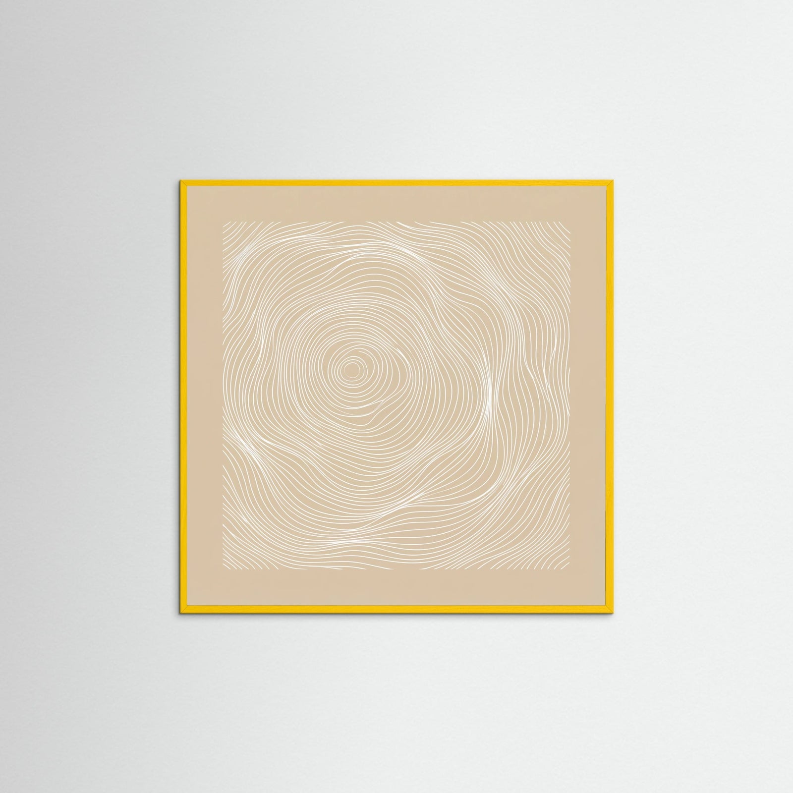 Yellow Wood Square Organic Echoes