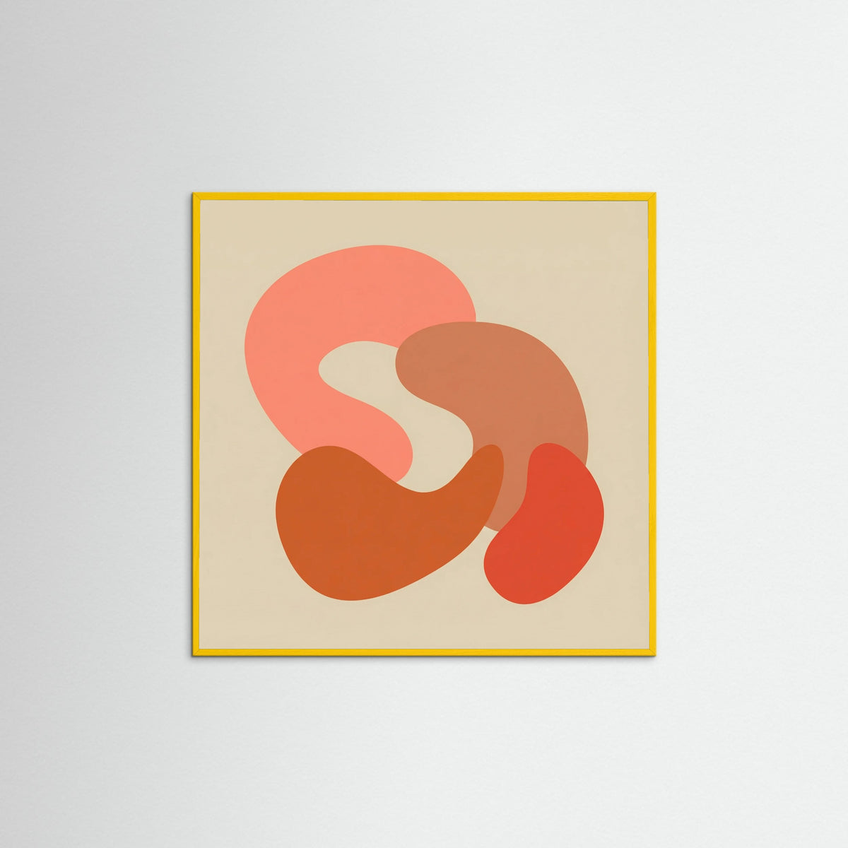 Yellow Wood Square Organic Embrace