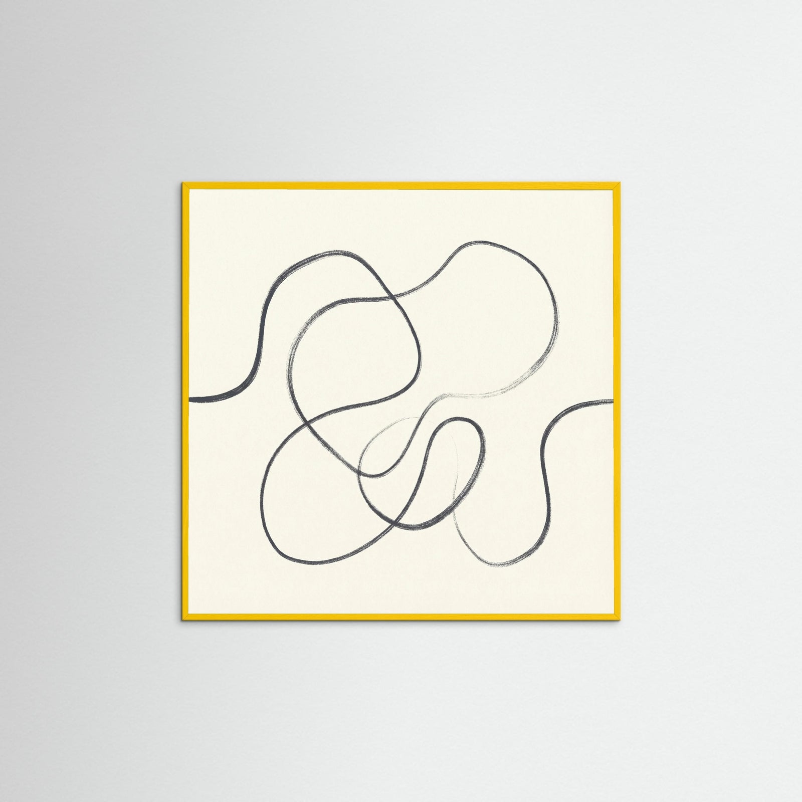 Yellow Wood Square Organic Flow Beige