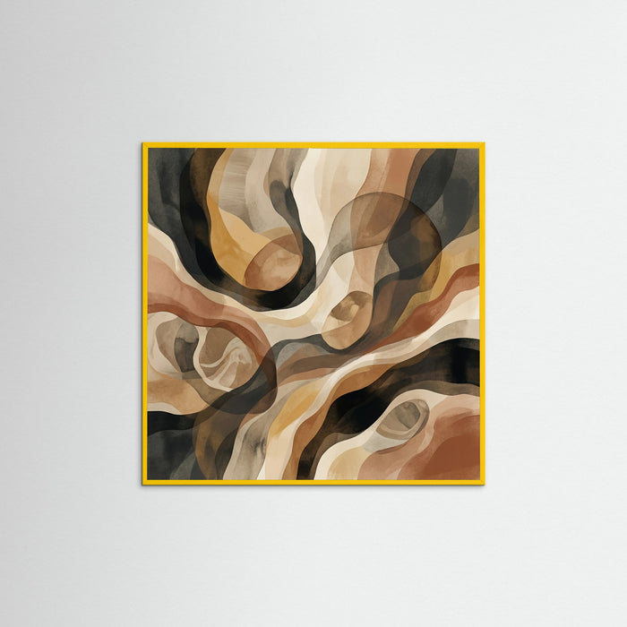 Yellow Wood Square Organic Flow