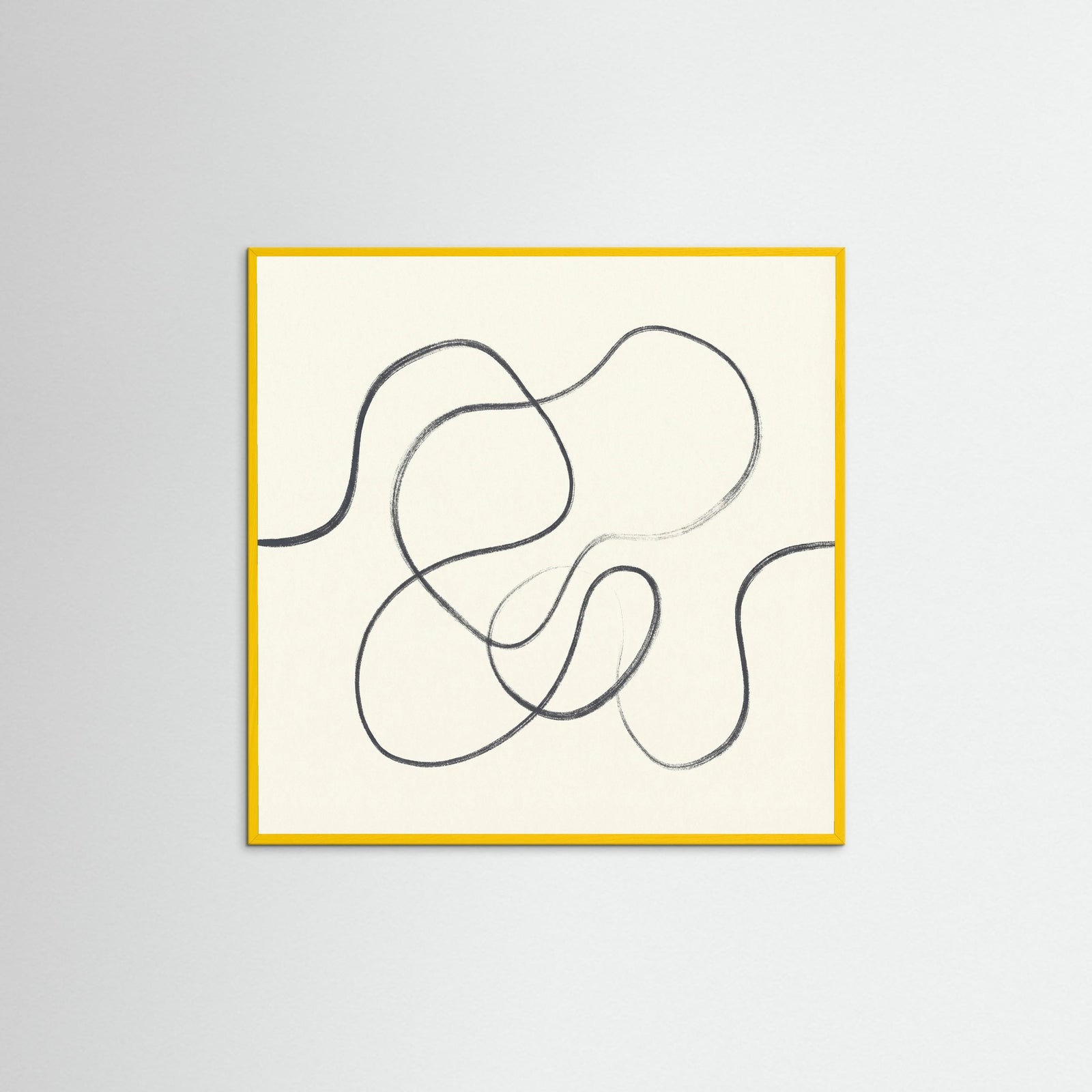 Yellow Wood Square Organic Flow