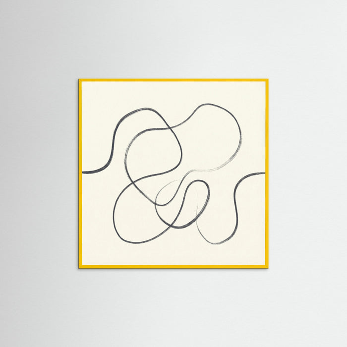 Yellow Wood Square Organic Flow