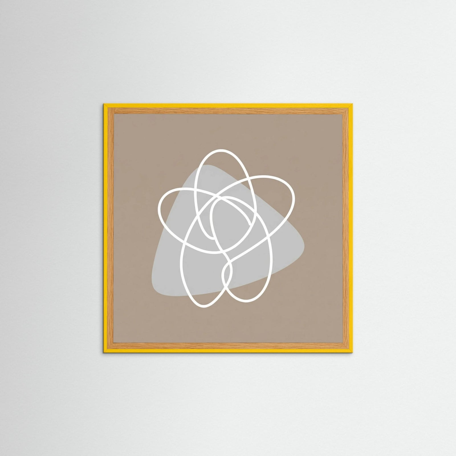 Yellow Wood Square Organic Flow