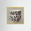 Yellow Wood Square Patterned Vessel Bloom