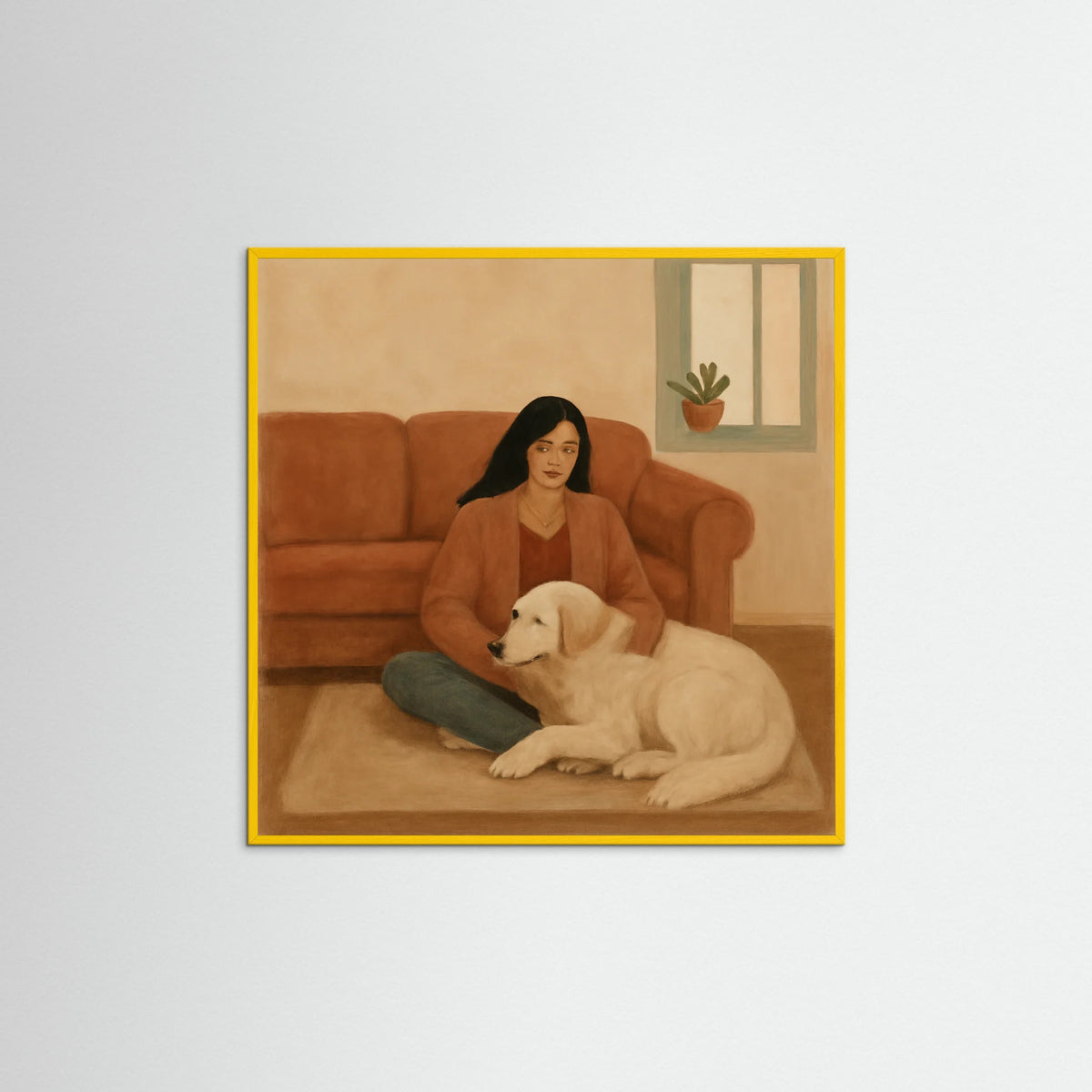 Yellow Wood Square Quiet Companionship