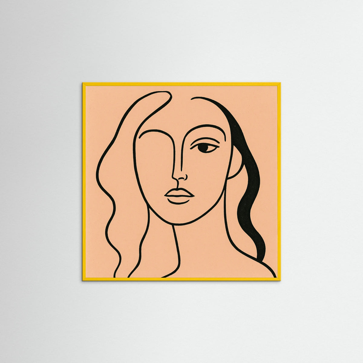 Yellow Wood Square Silent Expression