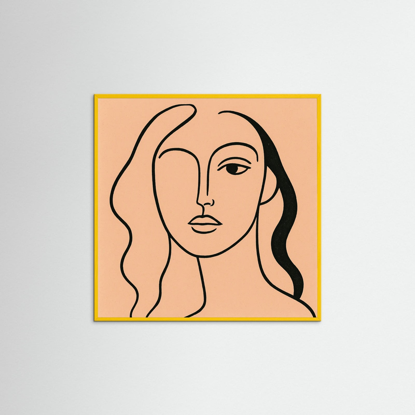 Yellow Wood Square Silent Expression