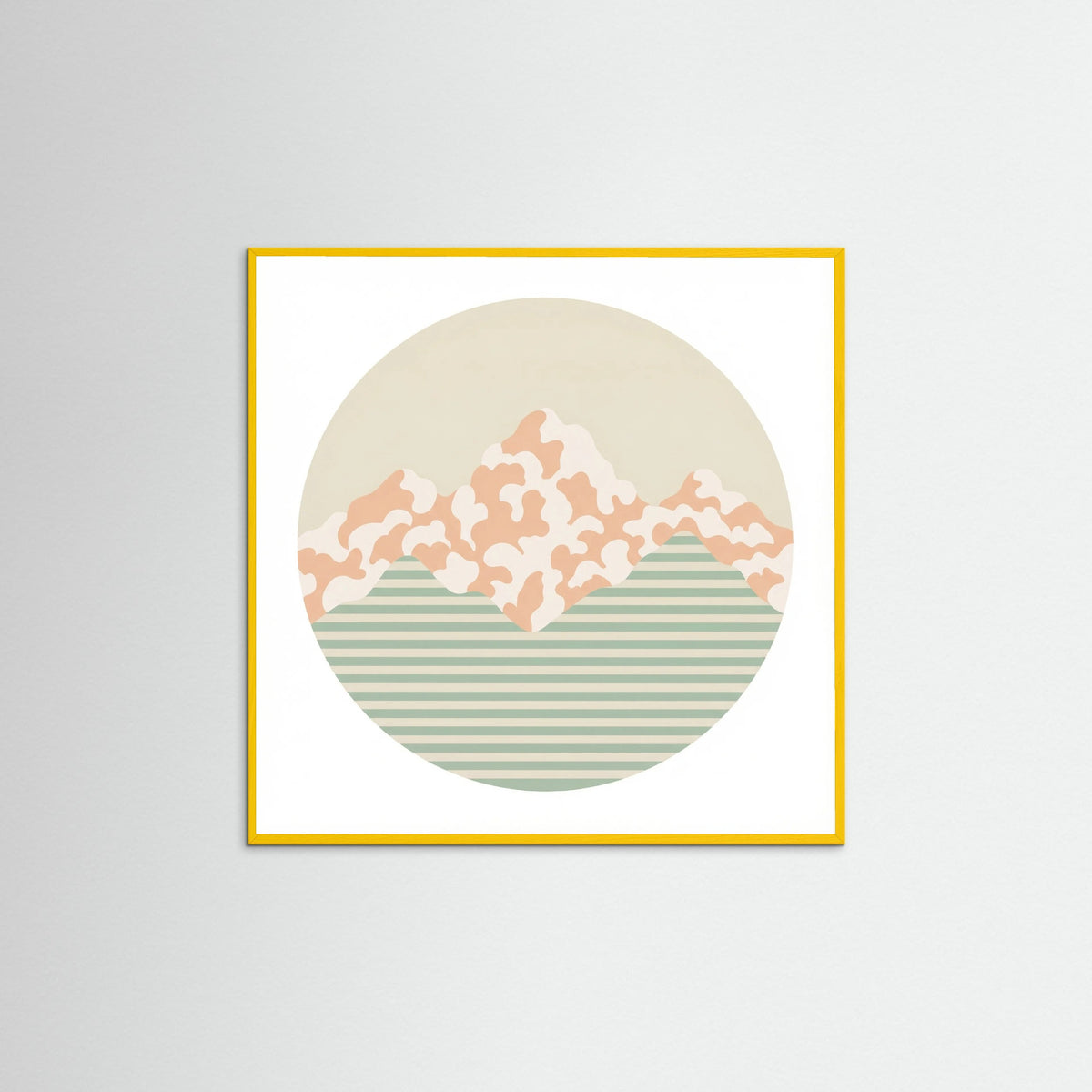 Yellow Wood Square Soft Patterns