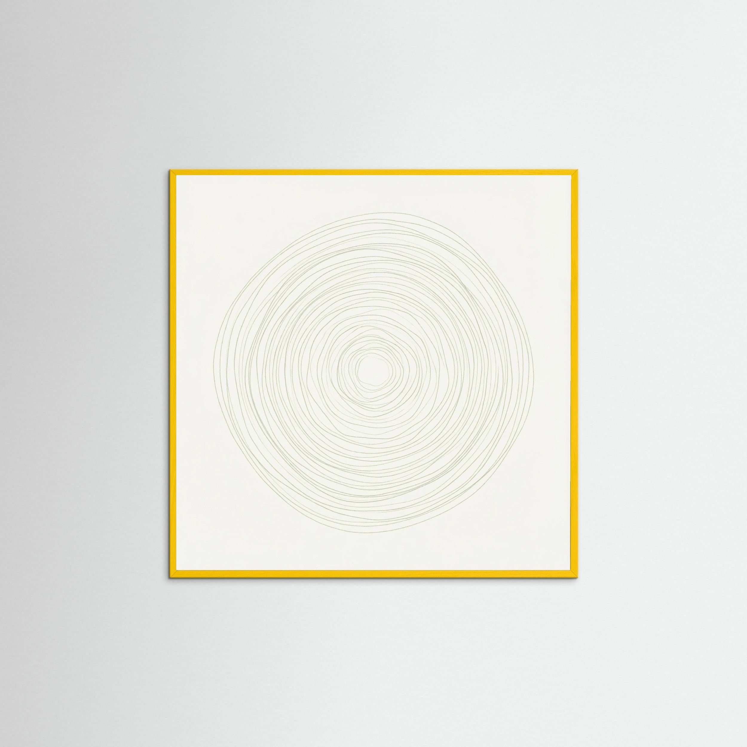 Yellow Wood Square Subtle Rhythm