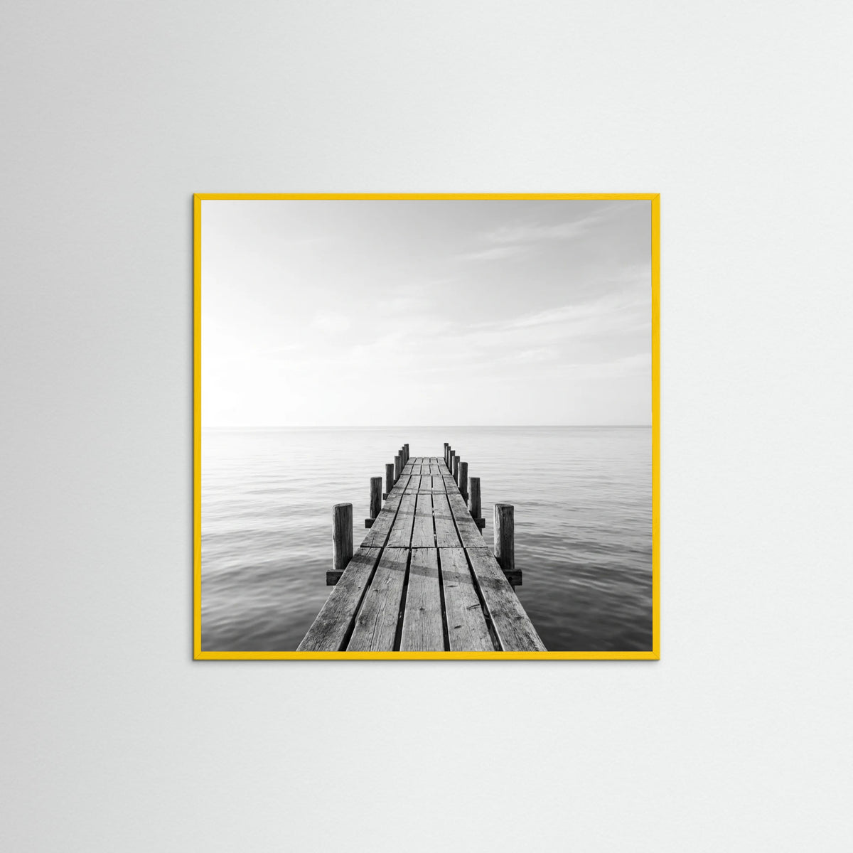 Yellow Wood Square Surf Palms
