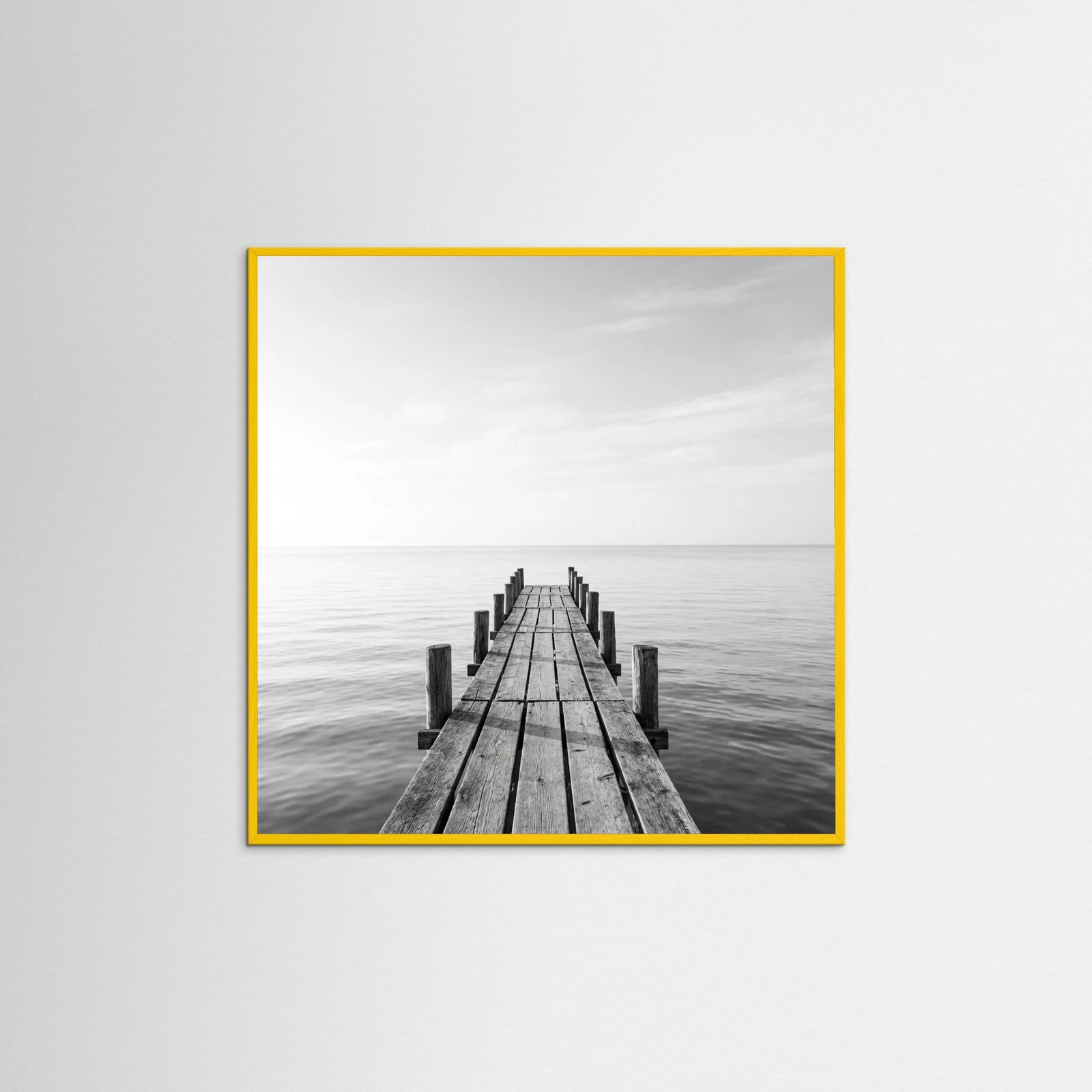 Yellow Wood Square Surf Palms