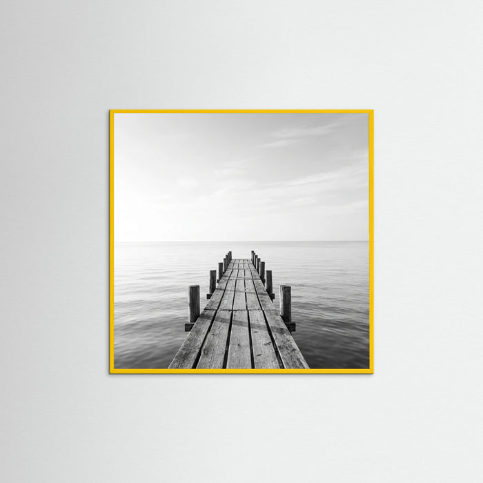 Yellow Wood Square Surf Palms