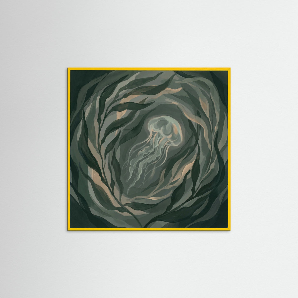 Yellow Wood Square Verdant Depths