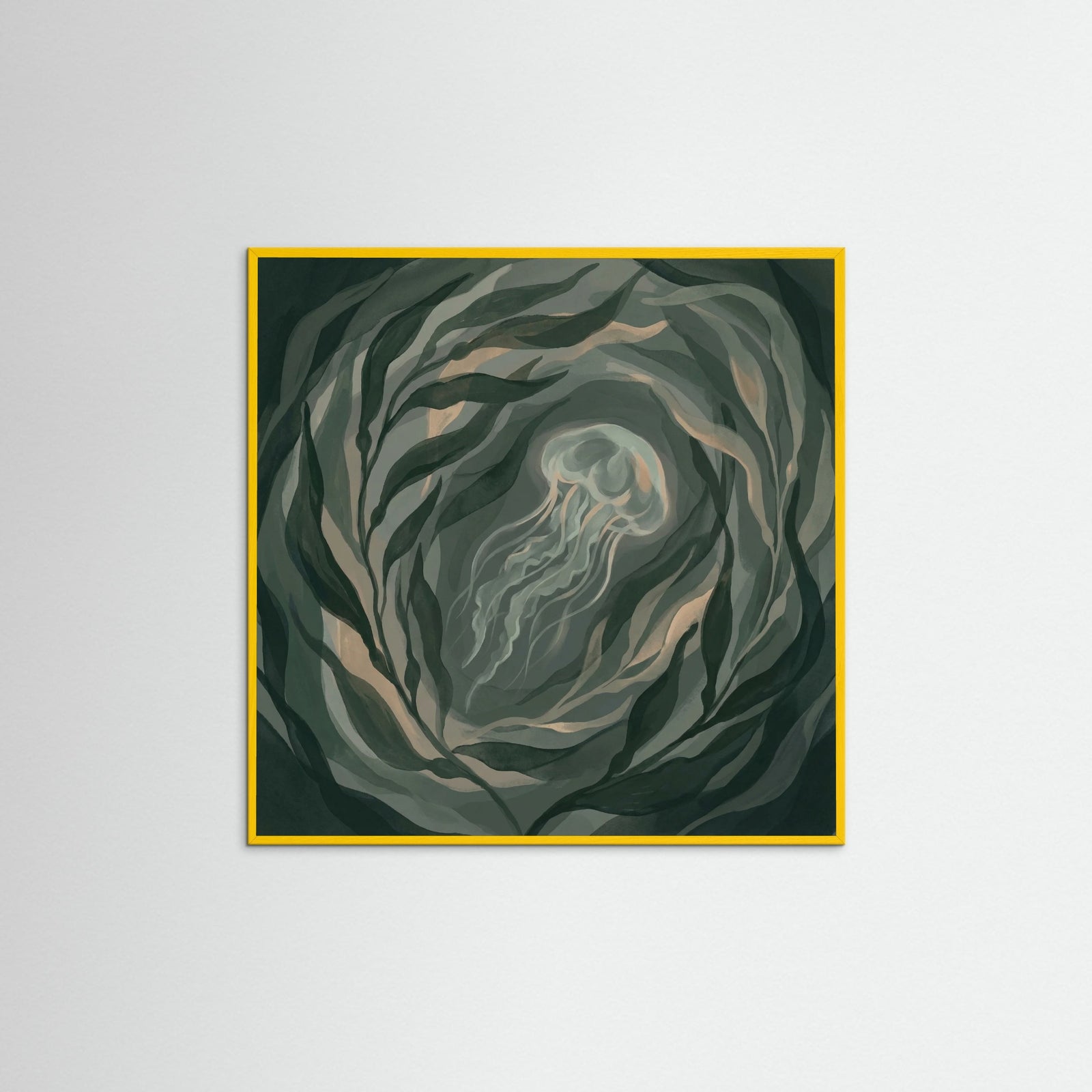 Yellow Wood Square Verdant Depths