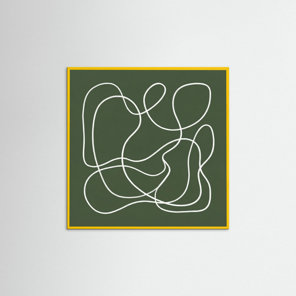 Yellow Wood Square Verdant Gesture