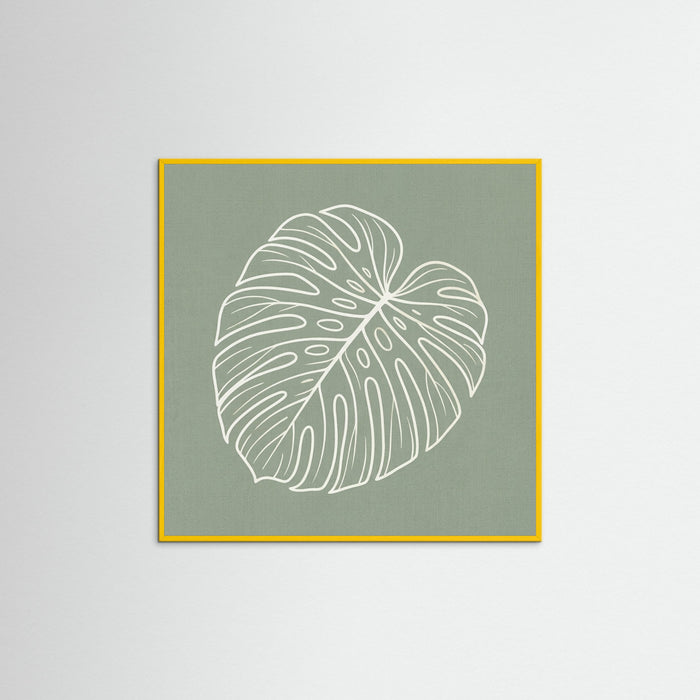 Yellow Wood Square Verdant Outline