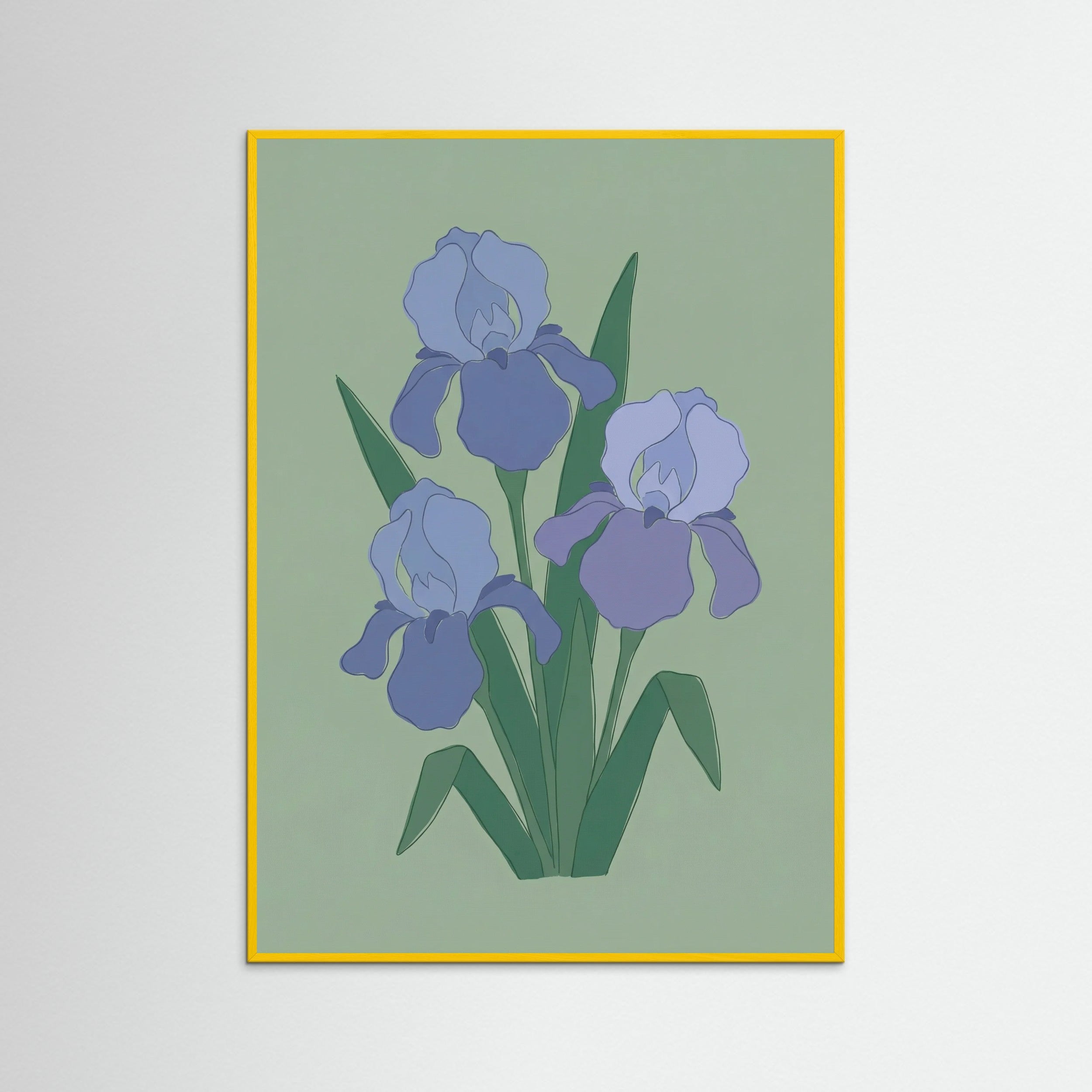 Yellow Wood Still Life Lilies