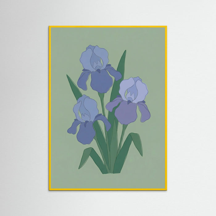 Yellow Wood Still Life Lilies