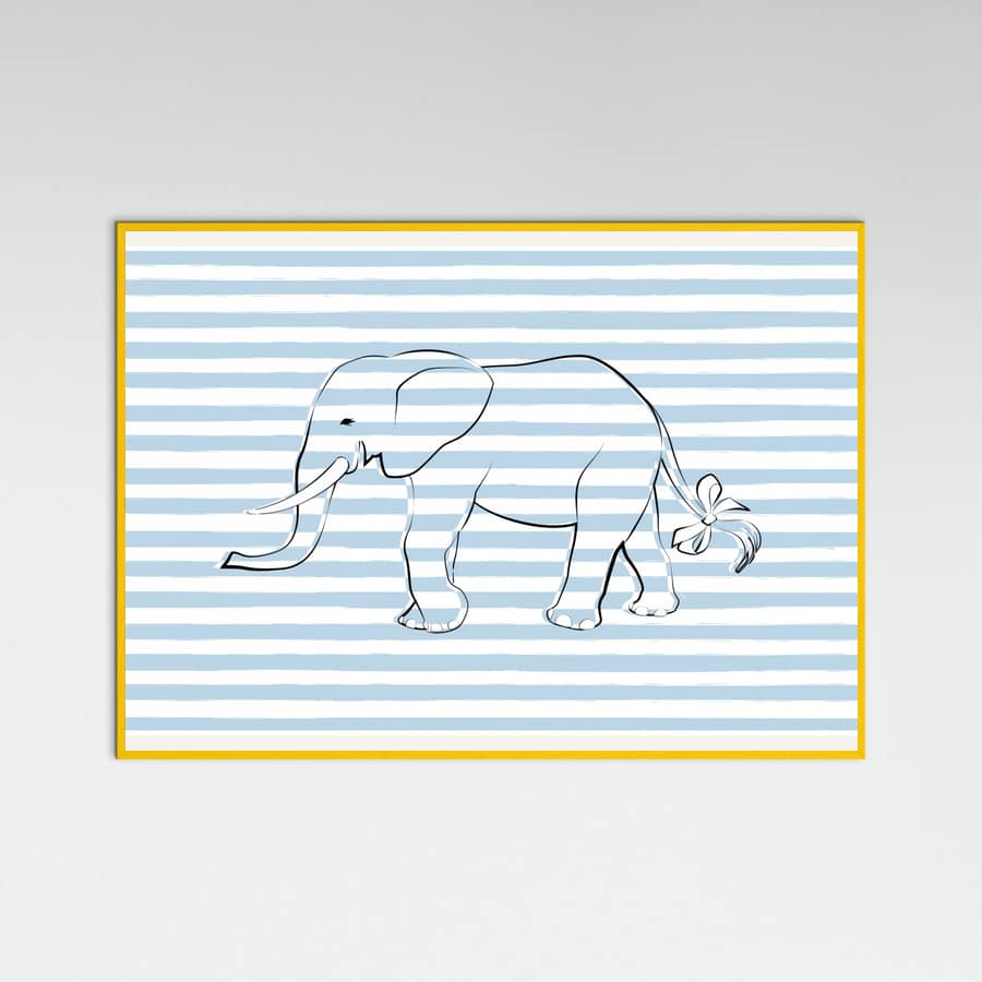 Poster Stripe Elephant – poster e stampa artistica