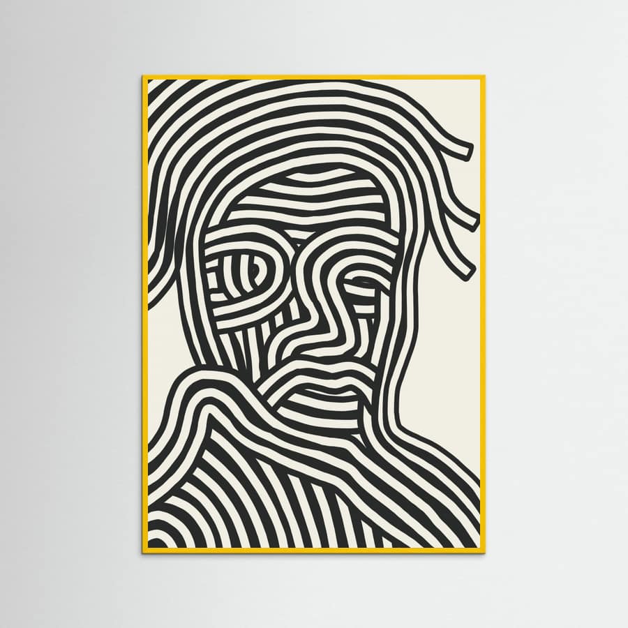 Stripe Portrait Poster – poster and art print