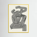 Stripe Woman Portrait Poster – poster and art print