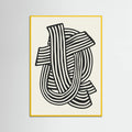 Poster Striped Abstract In Black – poster e stampa artistica