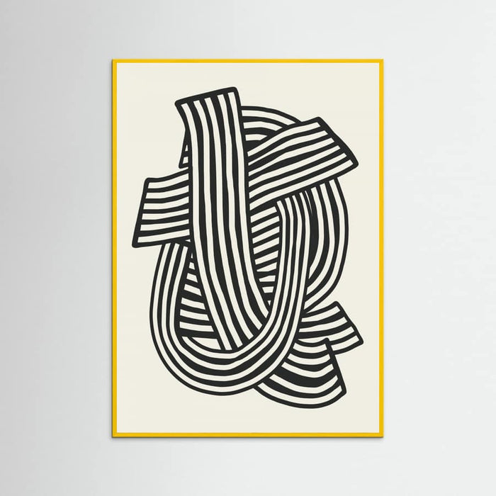 Poster Striped Abstract In Black – poster e stampa artistica