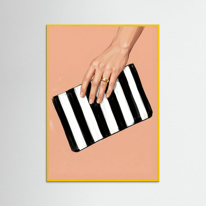 Yellow Wood Striped Chic